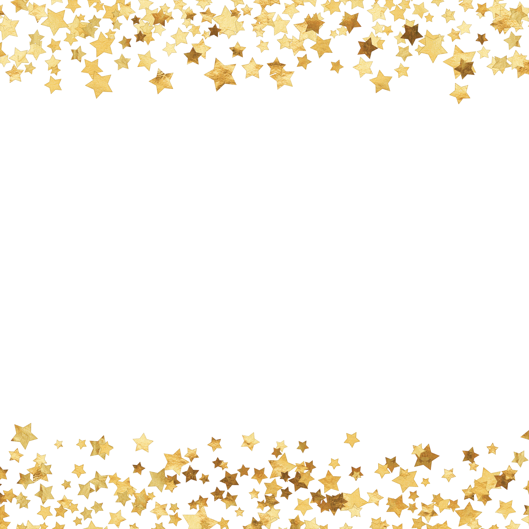 Golden Stars and Moon Cutout Frame